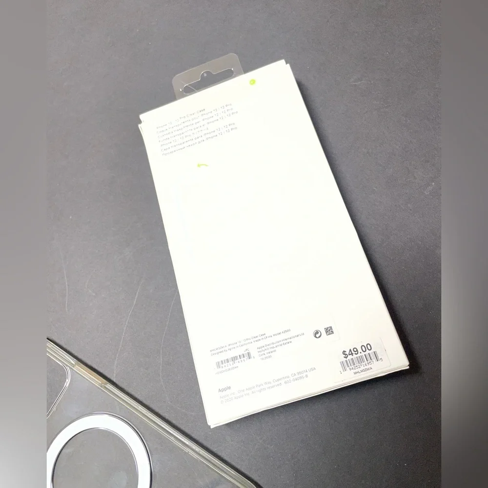 Apple Clear Protective MagSafe iPhone 12 12 Pro Phone Case
